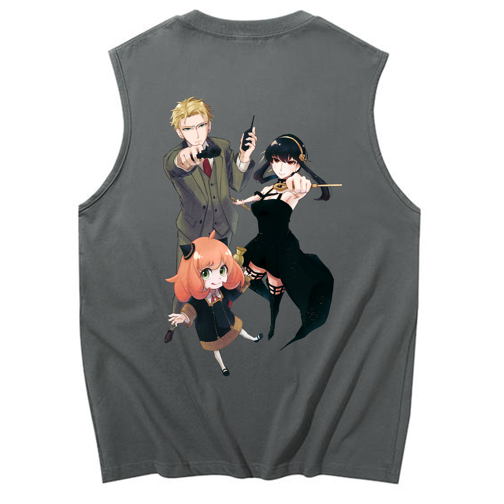 （画像用） SPY×FAMILY间谍家家酒 コットン100％タンクトップ（背面プリント）